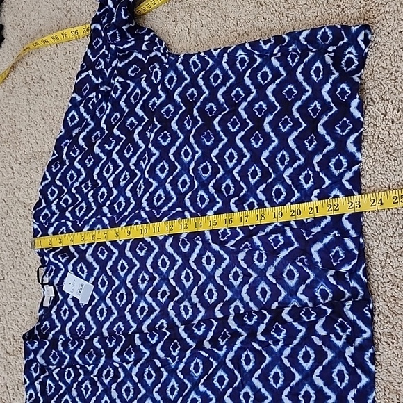 NWT! LOFT Size XS/S Blue multi tie dye print cardigan - Picture 8 of 9